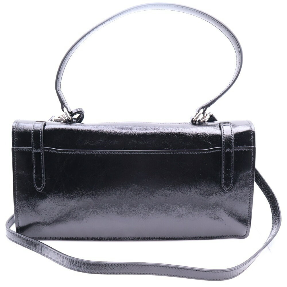 Prada Hobo Handbag Bag Black Leather Shoulder RED